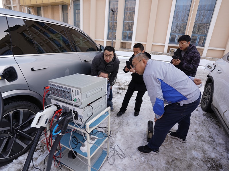 直流充電樁現場(chǎng)測試